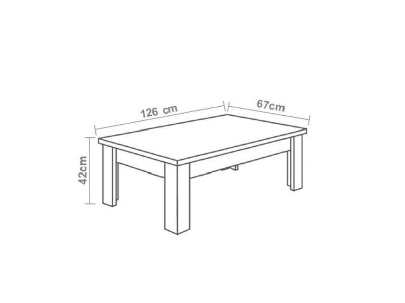 Table basse  GRETA rectangulaire marbre
