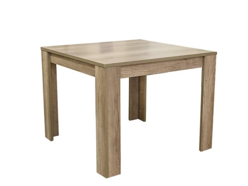 Table carrée 100 cm Jork Chêne