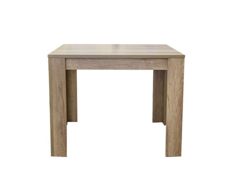 Table carrée 100 cm Jork Chêne de face