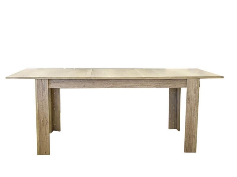 Table à rallonge Jork Chêne 160-210 cm ouverte