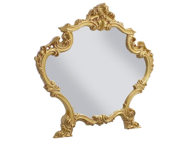 Miroir BAROCCO blanc or