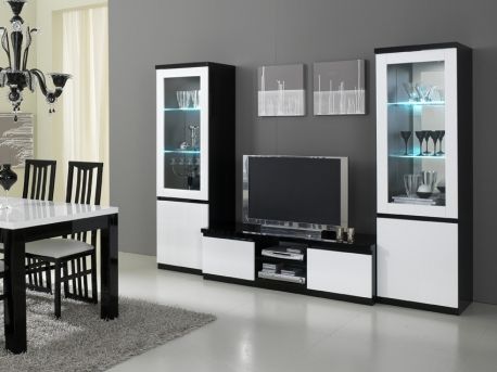 Vitrine 1 porte blanche-roma-pas-chere