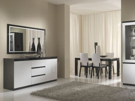 Buffet laqué blanc roma 2 portes | Meubles Ubaud