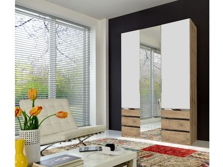 Armoire Blanche 3 Portes et Miroir | Meubles Ubaud