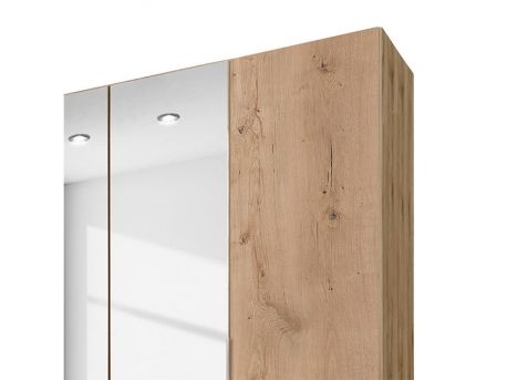 Armoire Blanche 4 Portes et Miroir | Meubles Ubaud