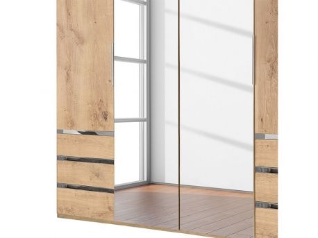 Armoire Blanche 4 Portes et Miroir | Meubles Ubaud