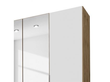 Armoire Blanche 4 Portes et Miroir | Meubles Ubaud