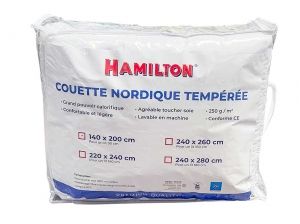 Packaging couette Hamilton 140 x 200 cm de face