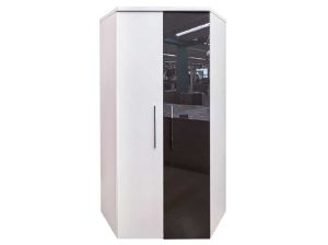 Armoire d'angle Valentino blanche de face