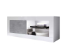 Meuble TV Lucie 140 - blanc & béton