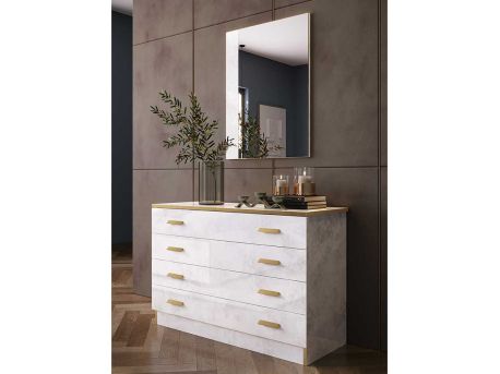Découvrez le miroir Noemi : Le miroir Noemi est idéal pour une chambre au style moderne ou un séjour pour apporter une touche lu