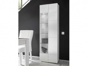 Vitrine 1 porte - Domont blanc