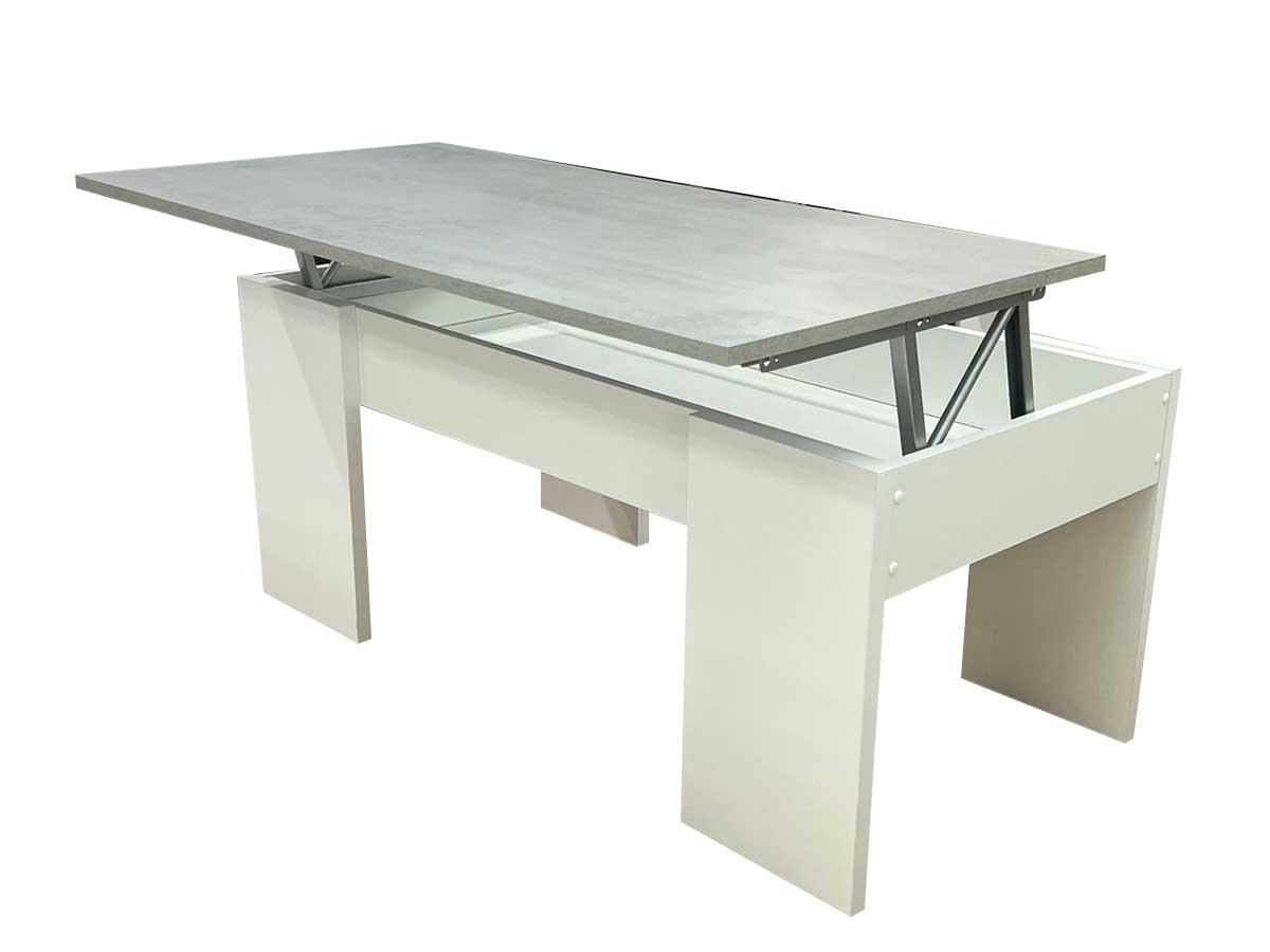 Table Basse Relevable Cemento pas cher | Meubles Ubaud