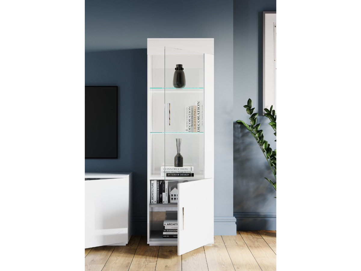 Meuble Vitrine 1 Porte Venere pas cher l Meubles Ubaud