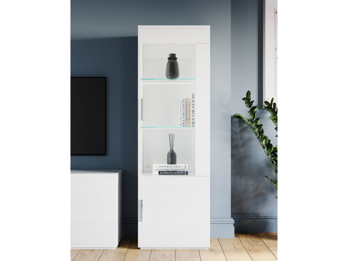 Meuble Vitrine 1 Porte Venere pas cher l Meubles Ubaud