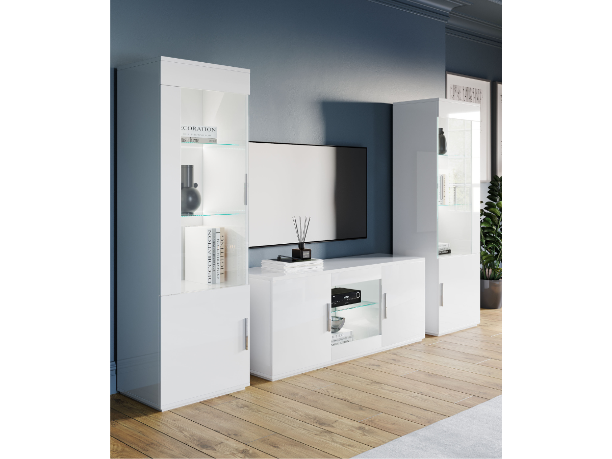 Meuble Vitrine 1 Porte Venere pas cher l Meubles Ubaud