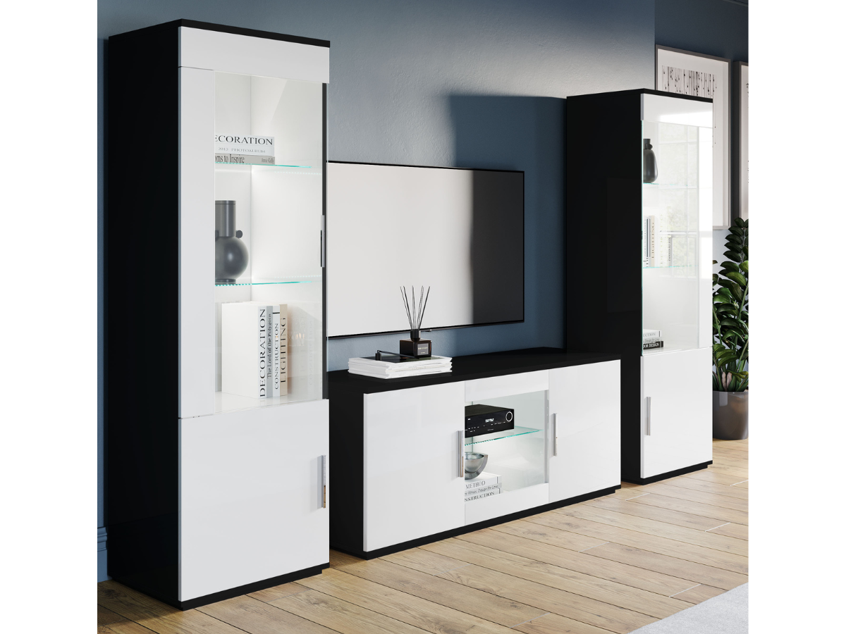 Meuble Vitrine 1 Porte Venere pas cher l Meubles Ubaud
