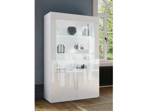 Meuble Vitrine 2 Portes Venere pas cher l Meubles Ubaud