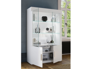 Meuble Vitrine 2 Portes Venere pas cher l Meubles Ubaud