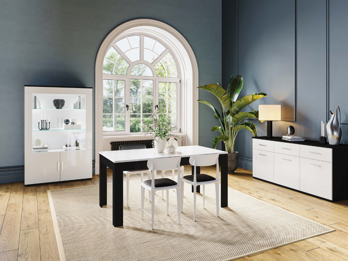 Meuble Vitrine 2 Portes Venere pas cher l Meubles Ubaud