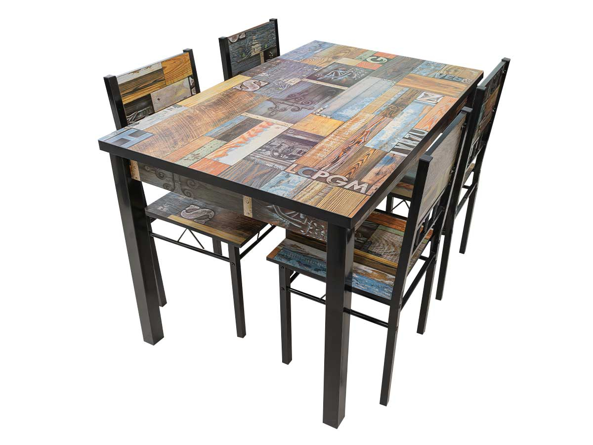 Ensemble table 4 chaises Omaha | Meubles Ubaud