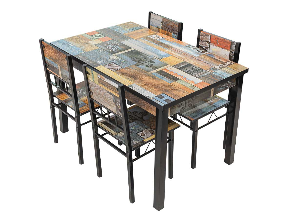 Ensemble table 4 chaises Omaha | Meubles Ubaud