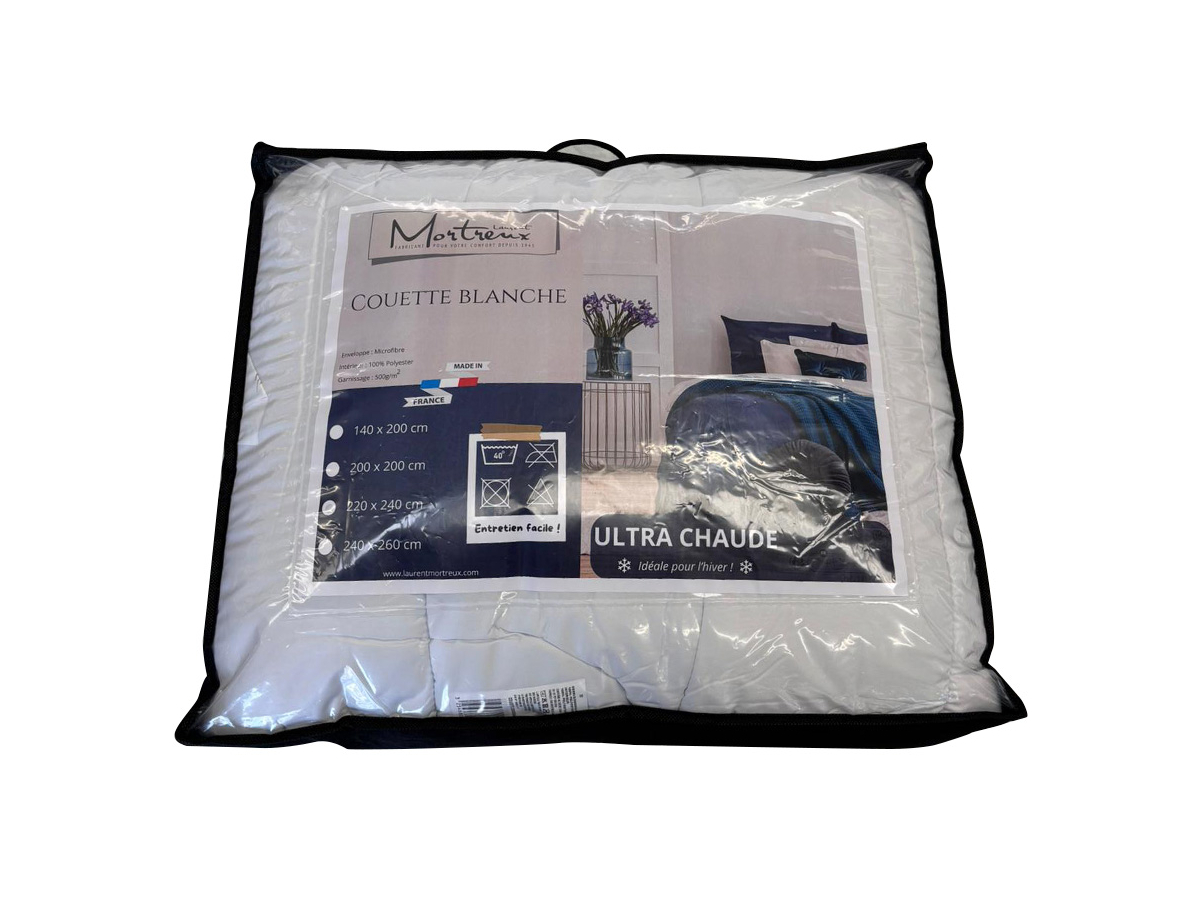 Couette 1 place - Ultra chaude 500g - CRYSTAL | Meubles Ubaud