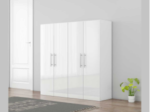 Meuble de rangement BIANCA Blanc 2 portes - petit