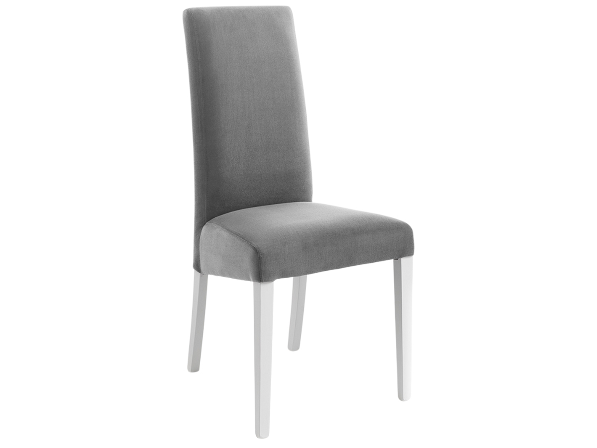 Chaise Creta Similicuir gris