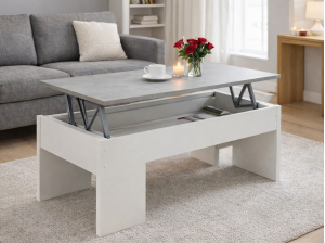 Table Basse Relevable Cemento pas cher | Meubles Ubaud