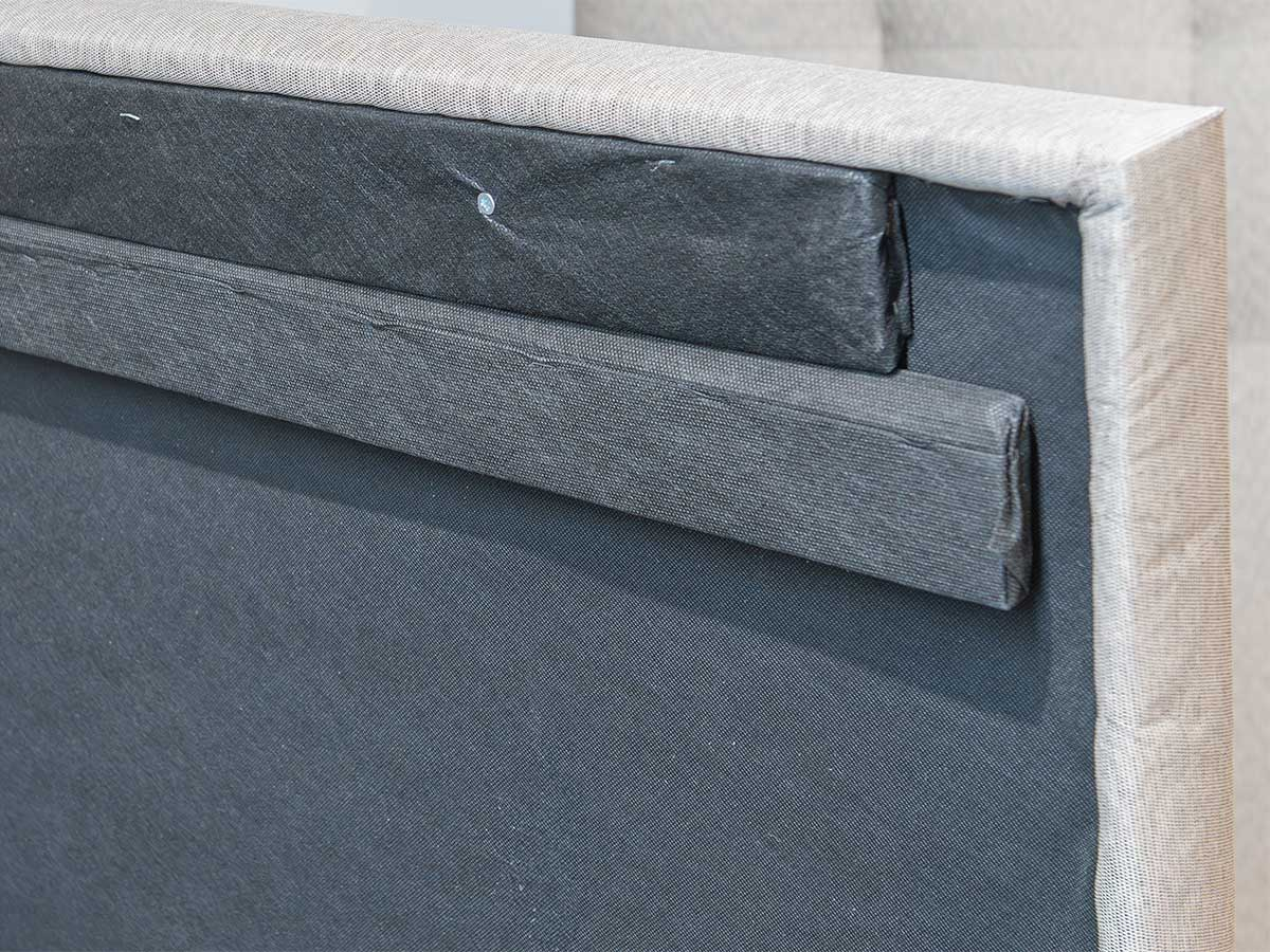 Tête de lit REMY - 1 place / Gris capitonner | Proconfort