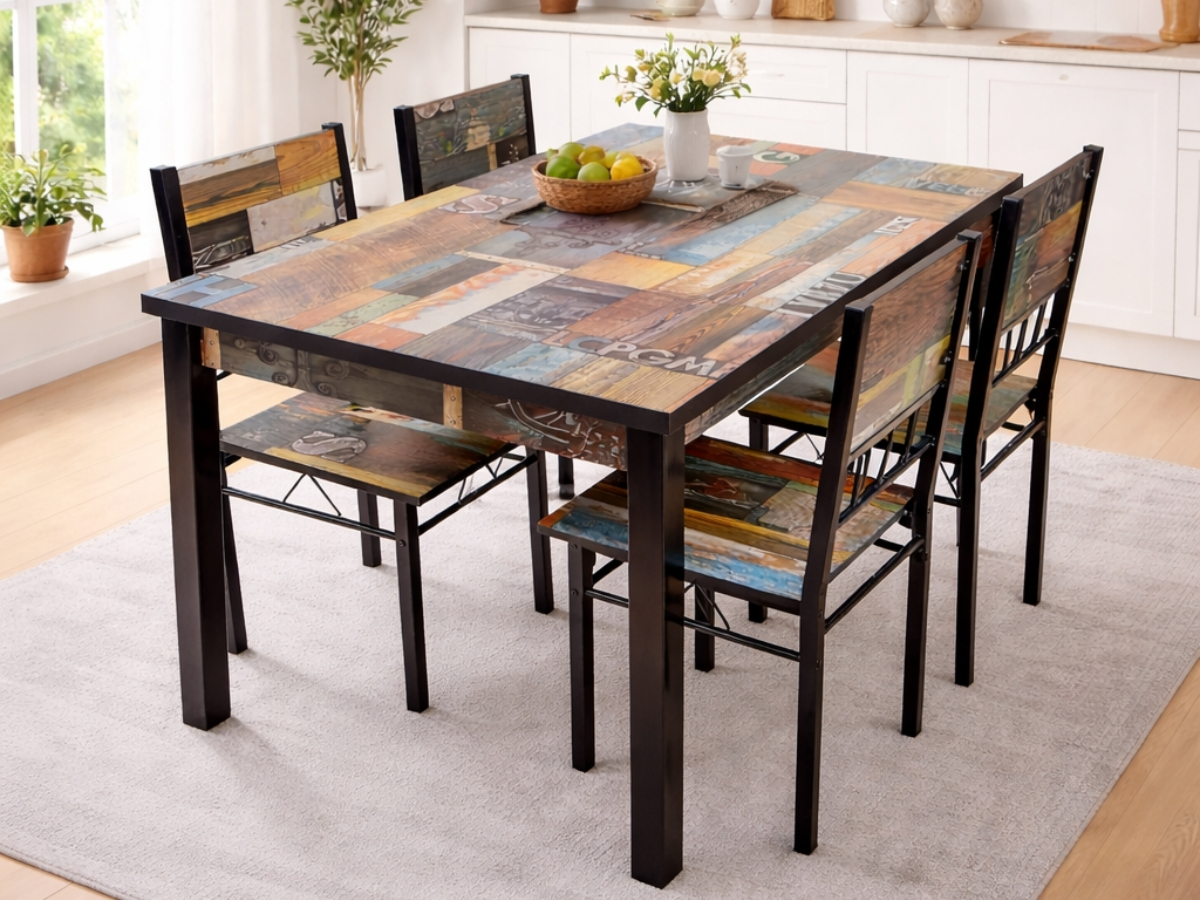 Ensemble table 4 chaises Omaha | Meubles Ubaud