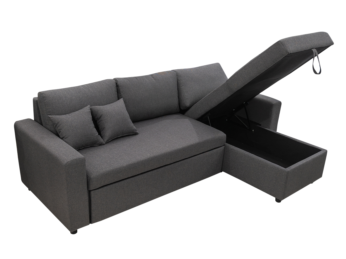 Canape convertible Emy gris | Meubles Ubaud