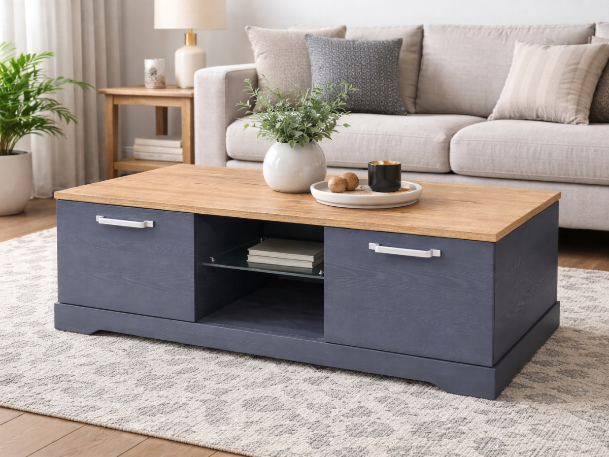 Table basse HAMILTON – Design & rangement intégré | Meubles Ubaud