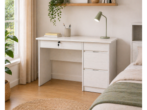 Chambre avec Bureau Laure Blanc par Proconfort