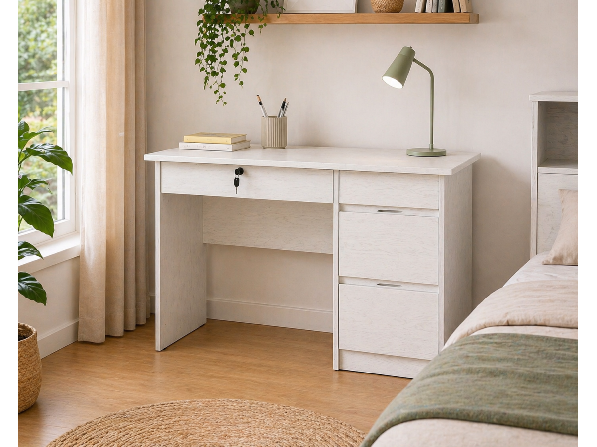 Chambre avec Bureau Laure Blanc par Proconfort
