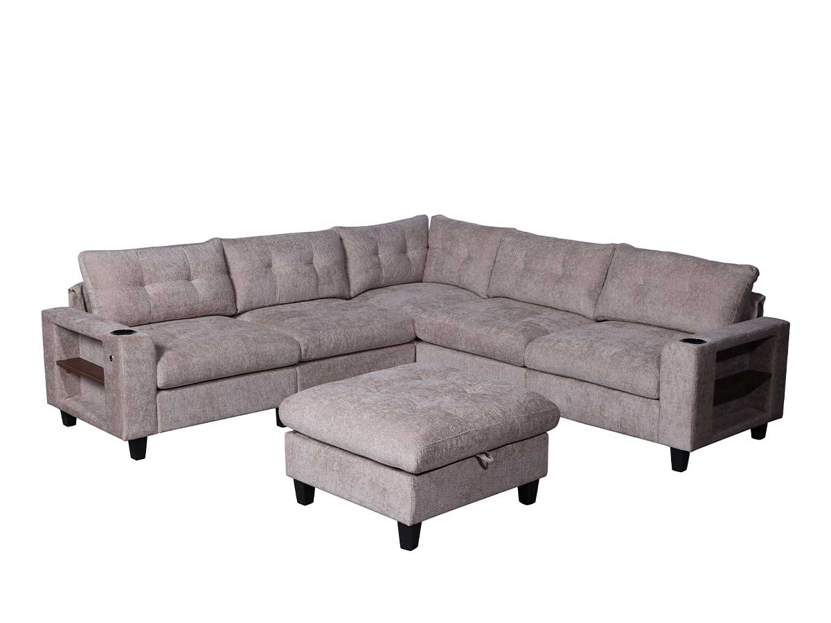 Canapé d'angle Selena - Gris | Proconfort