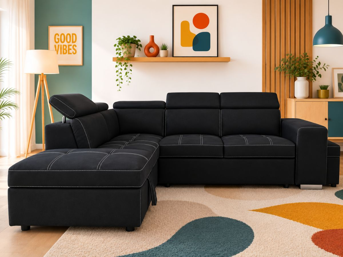 Canapé d'Angle Convertible Gauche | Meubles Ubaud