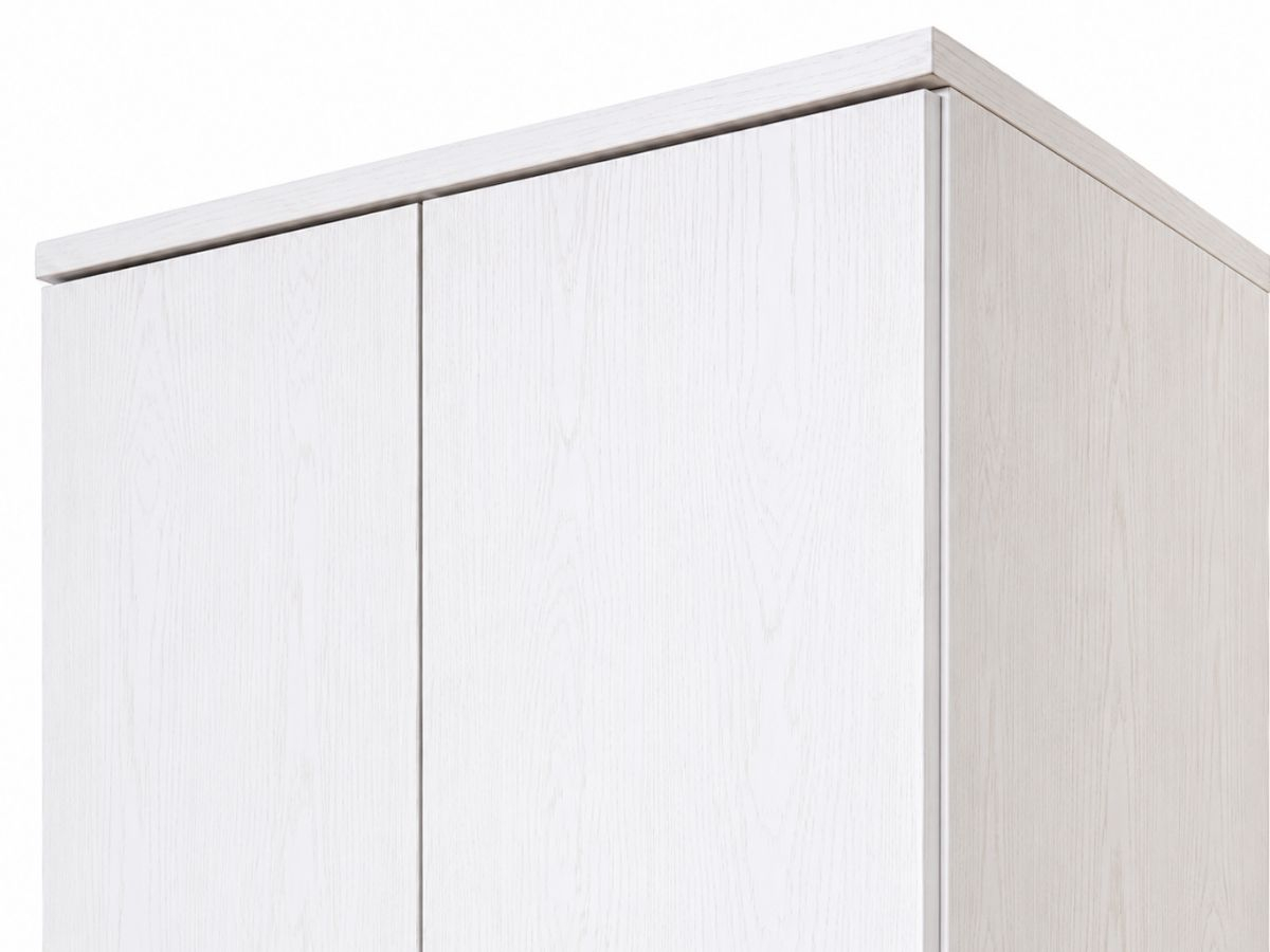 Armoire ELSA 2 portes aspect chêne avec étagères | PROCONFORT