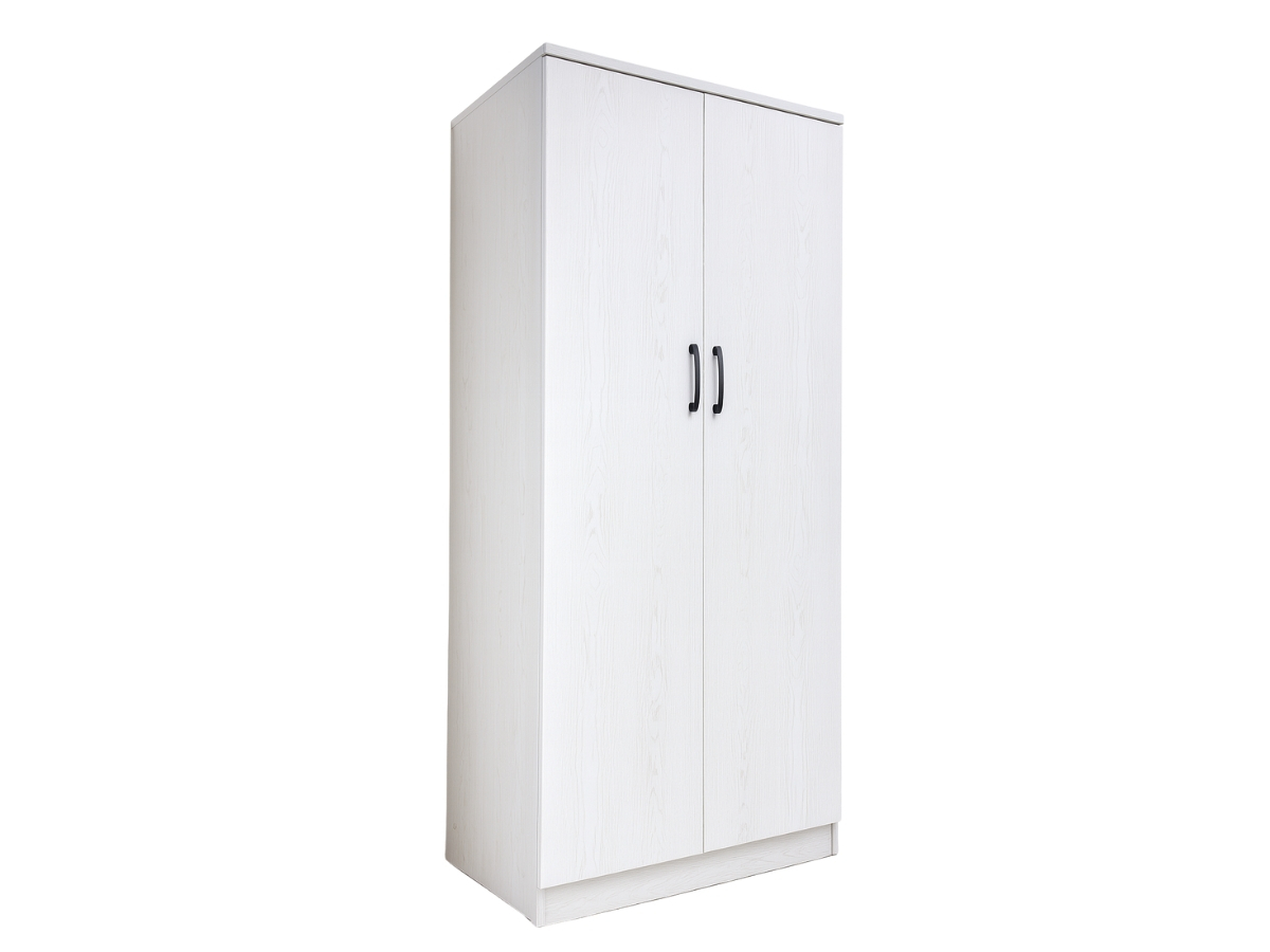 Armoire ELSA 2 portes aspect chêne avec étagères | PROCONFORT
