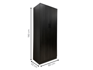 Armoire ELSA 2 portes aspect chêne avec étagères | PROCONFORT