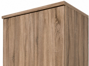 Armoire ELSA 2 portes blanche avec étagères | PROCONFORT