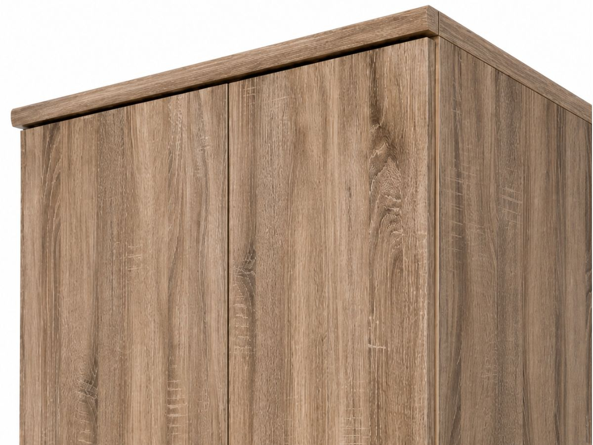 Armoire ELSA 2 portes blanche avec étagères | PROCONFORT