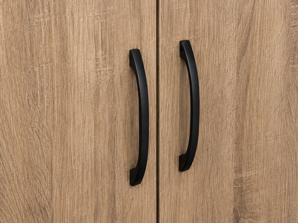 Armoire ELSA 2 portes blanche avec étagères | PROCONFORT