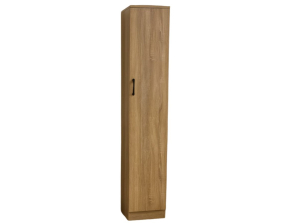 Armoire 1 Porte Elsa Blanc avec étagères | PROCONFORT