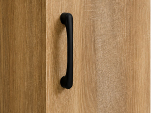 Armoire 1 Porte Elsa chêne avec 5 étagères | PROCONFORT