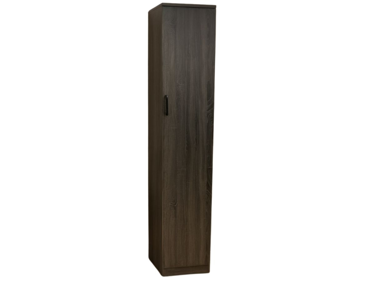 Armoire 1 Porte Elsa chêne avec 5 étagères | PROCONFORT