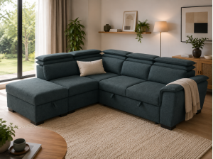 Canape convertible Diane gris - angle droit | Meubles Ubaud