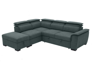 Canape convertible Diane gris - angle droit | Meubles Ubaud