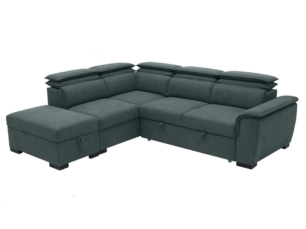 Canape convertible Diane gris - angle droit | Meubles Ubaud